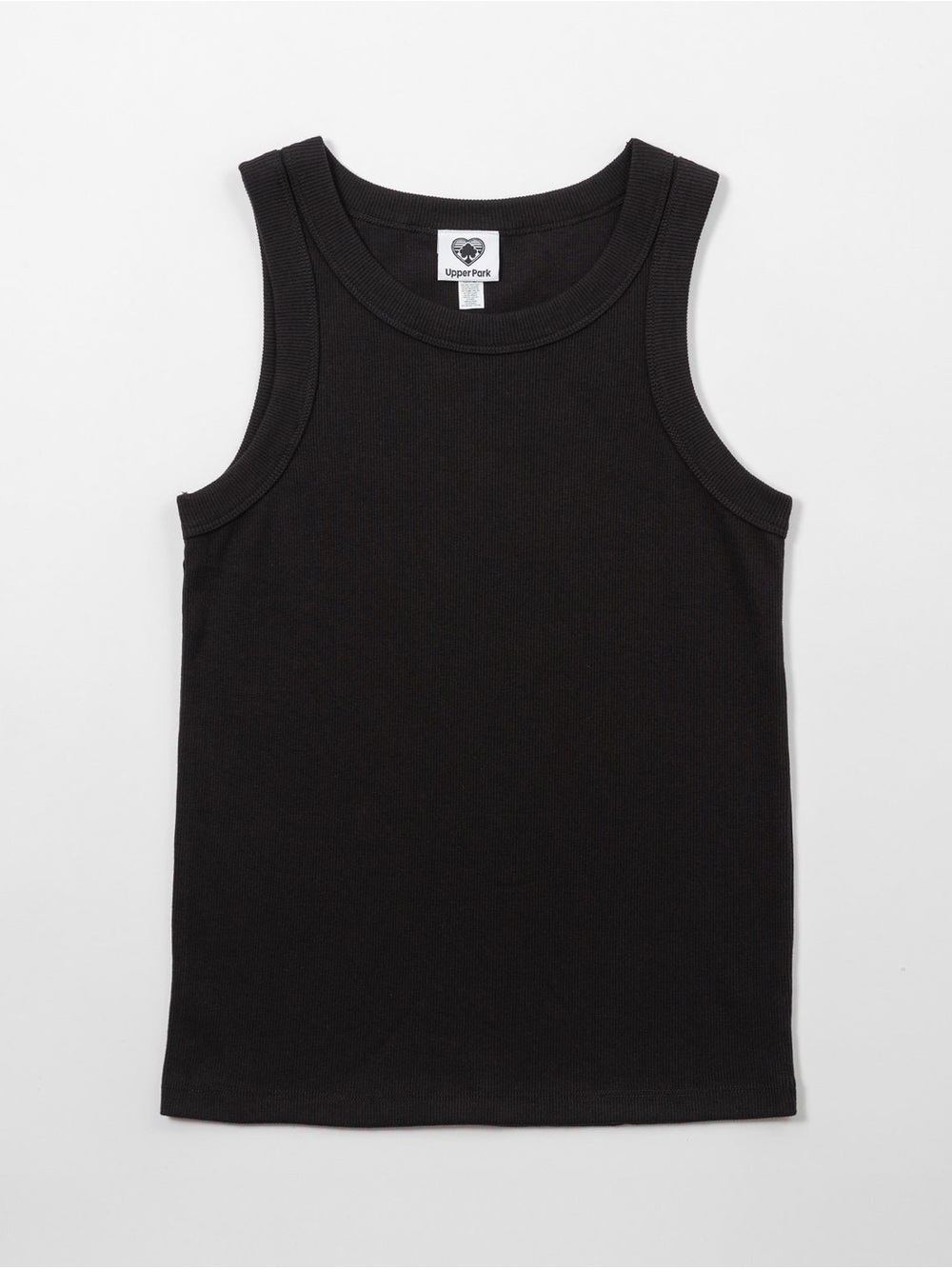 Upper Park Organic Rib Tank In Black